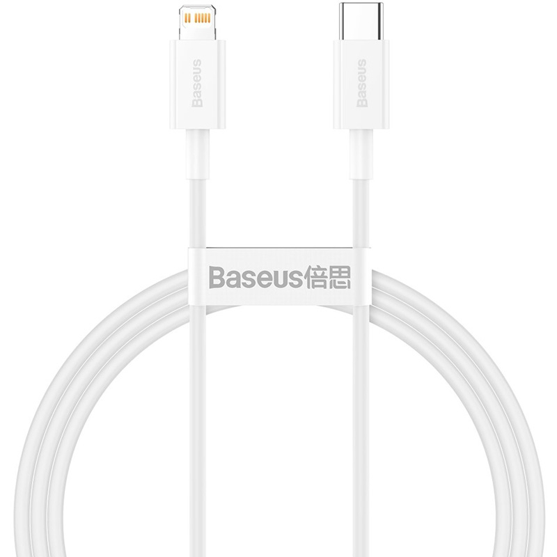 Кабель USB Type-C (m) - Lightning (m) 2м Baseus Superior Series Fast Charging PD 20W - Белый (CATLYS-C02)