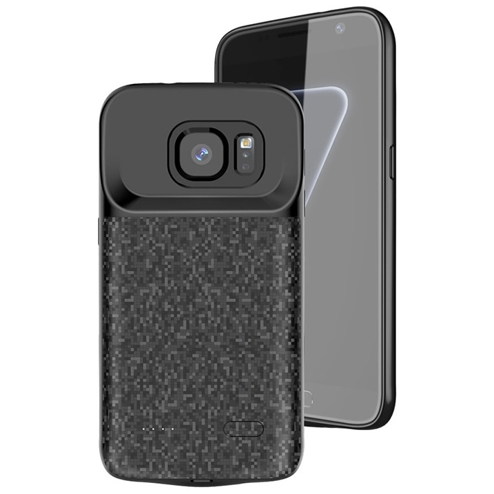 Чехол-аккумулятор для Samsung Galaxy S7 4700мАч InnoZone XDL-133-B - Black Pixel