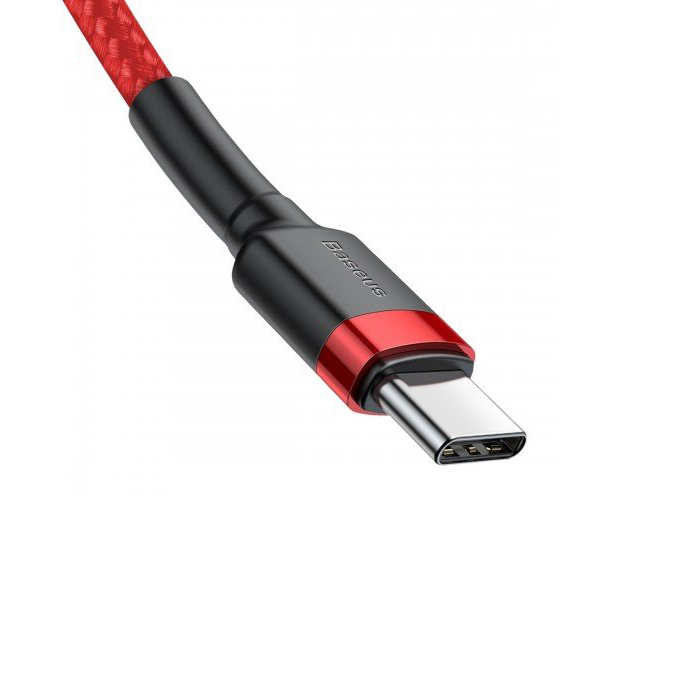 Кабель USB Type-C (m) - USB Type-C (m) 1м Baseus Cafule Series PD2.0 60W - Красный (CATKLF-G09)