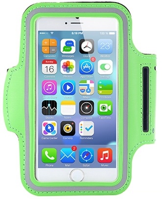 Спортивный чехол для телефона на руку средний InnoZone Armband - Зеленый