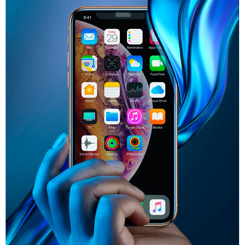 Защитное стекло для iPhone 11 Pro Max/XS Max Baseus Full-screen Curved Cellular Dust Prevention - Черное (SGAPIPH65-WA01)