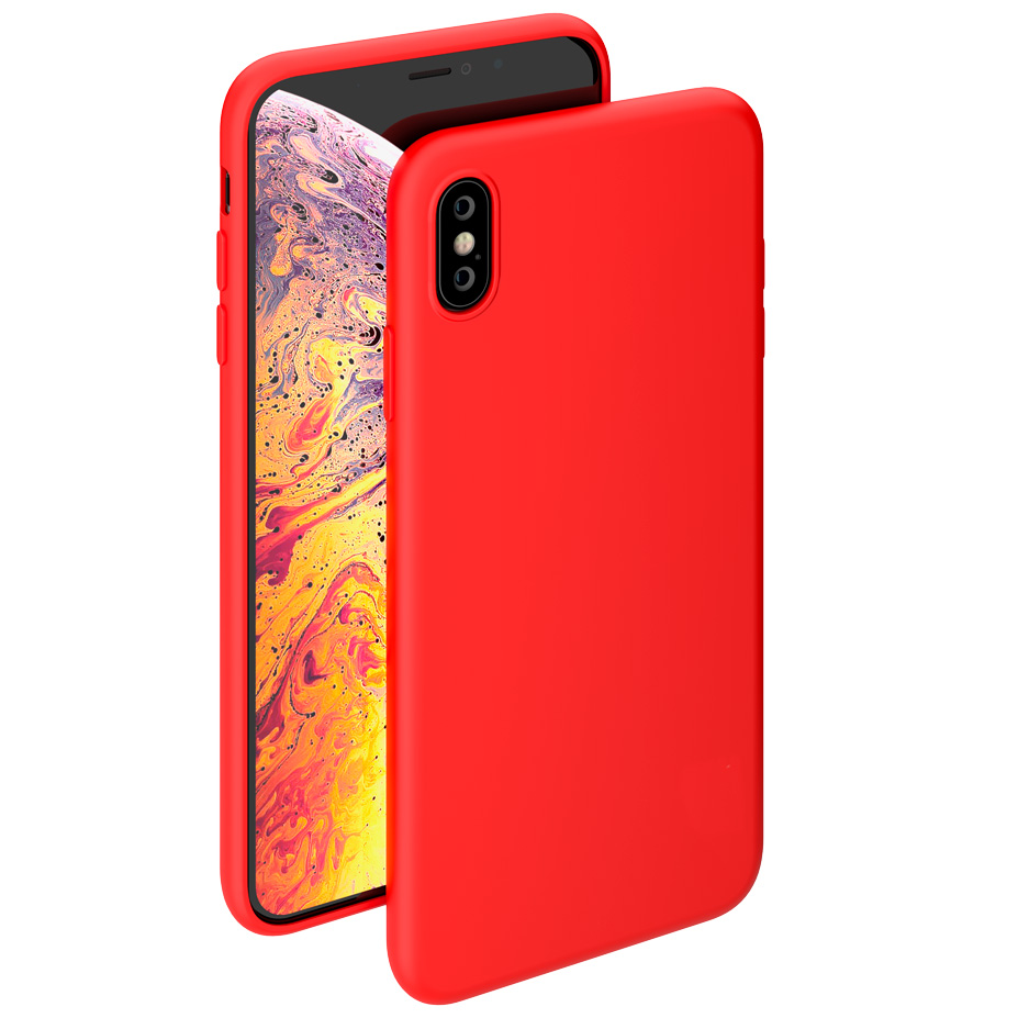 Чехол для iPhone XS Max под магнитный держатель Sulada - Красный