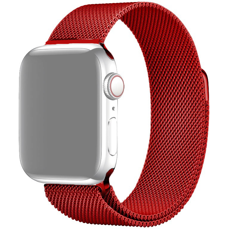 Ремешок для Apple Watch 1-6/SE 38/40 мм миланская петля InnoZone - Красный (APWTMS38-14)