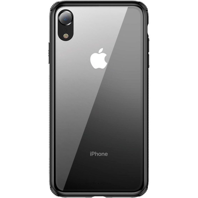 Чехол для iPhone XR с прозрачной задней панелью Baseus See-through Glass - Черный (WIAPIPH61-YS01)