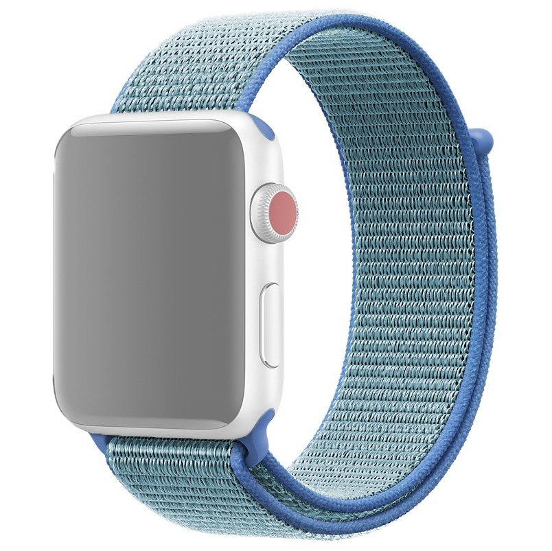 Ремешок для Apple Watch 38/40/41 мм нейлоновый InnoZone - Синяя Хризантема (APWTNY38-43)