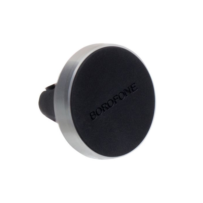 Автомобильный держатель для телефона в дефлектор магнитный Borofone BH8 - Серебристый