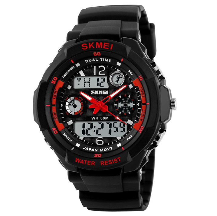 Часы мужские SKMEI 0931 - Черные/Красные