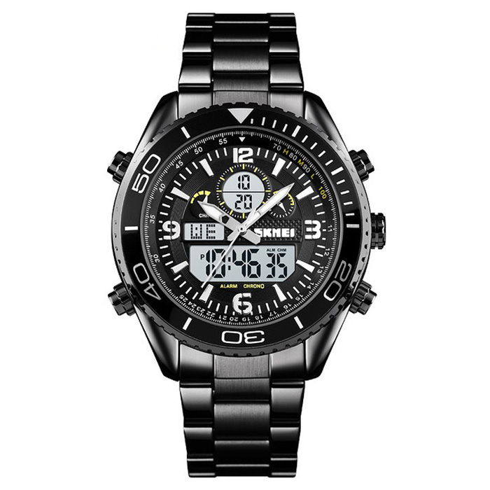 Часы мужские SKMEI 1600 - Черные/Белые