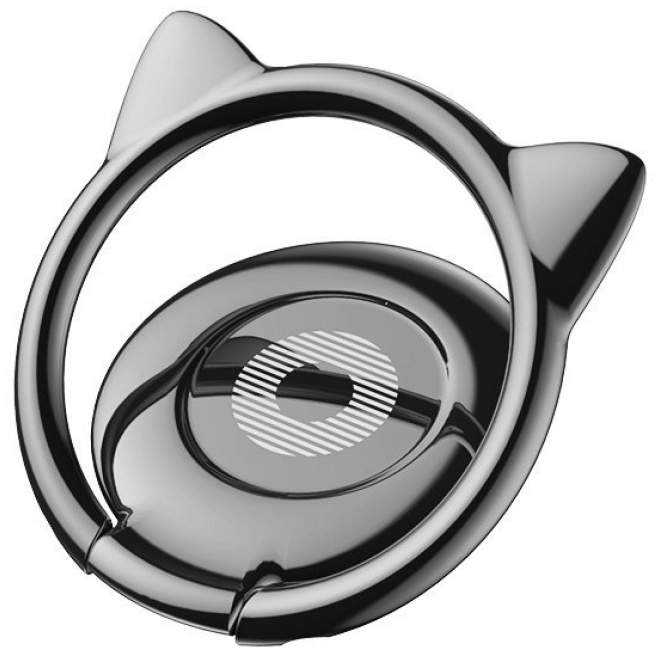 Держатель-кольцо Baseus Cat Ear Ring Bracket - Черный (SUMA-01)