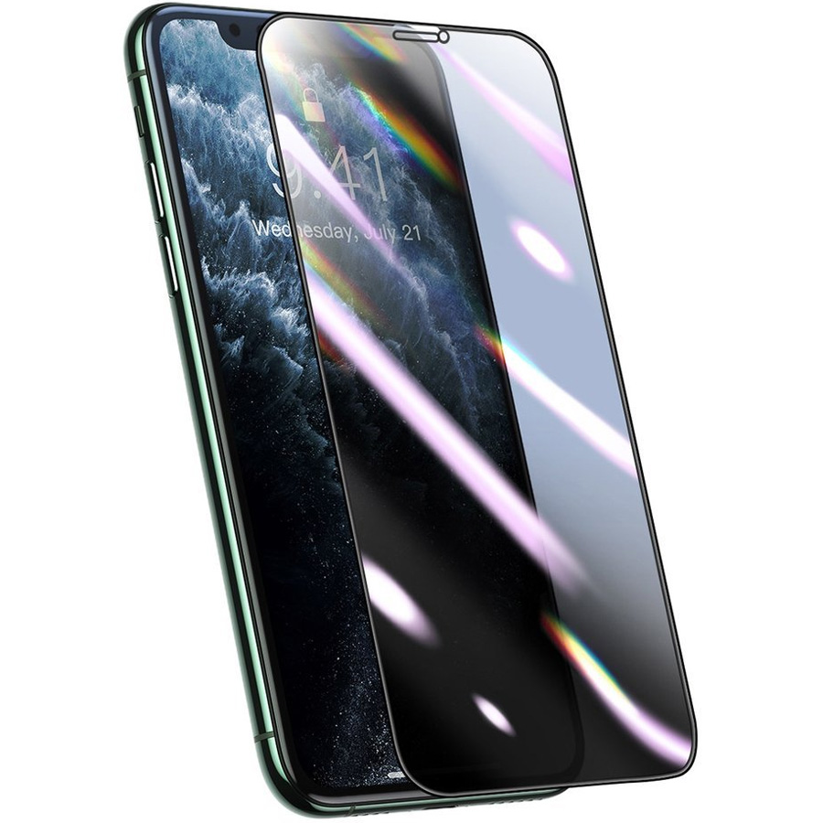 Защитное стекло для iPhone 11 Pro/X/XS антишпион Baseus Full-screen Curved Privacy Composite - Черное (SGAPIPH58S-HC01)