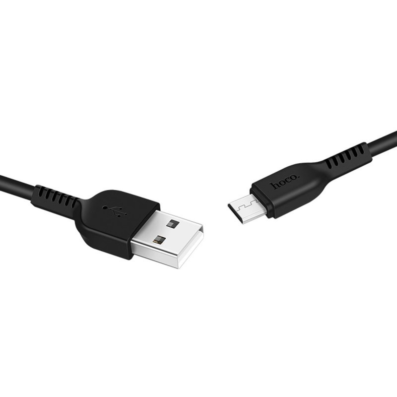 Кабель USB 2.0 A (m) - micro USB 2.0 B (m) 3м Hoco X20 Flash - Черный
