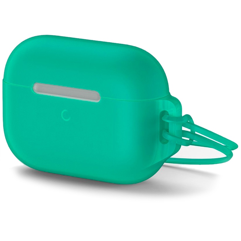 Чехол для Apple AirPods Pro Baseus Let’s go Jelly Lanyard - Зеленый (WIAPPOD-D06)