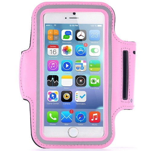 Спортивный чехол для телефона на руку малый InnoZone Armband - Розовый