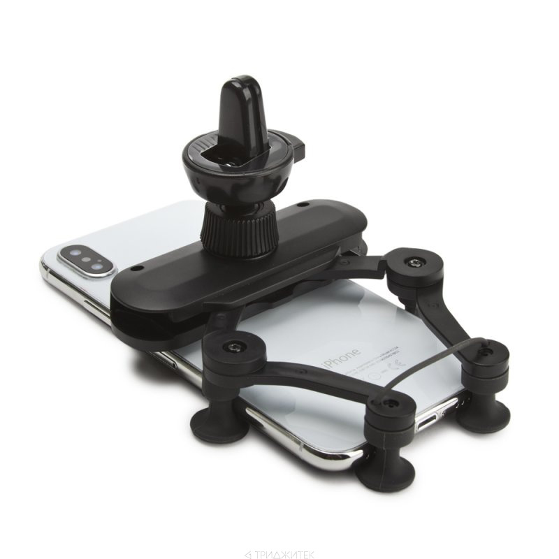 Автомобильный держатель для телефона в дефлектор Hoco CA51 - Черный