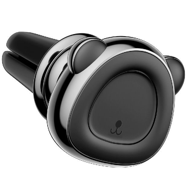 Автомобильный держатель для телефона в дефлектор магнитный Baseus Bear Magnetic Car Bracket - Черный (SUBR-A01)