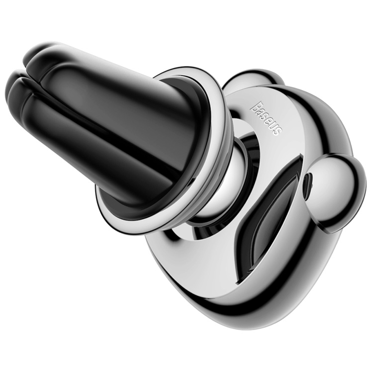 Автомобильный держатель для телефона в дефлектор магнитный Baseus Bear Magnetic Car Bracket - Серый (SUBR-ASG)