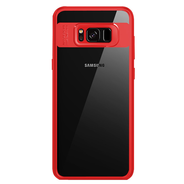 Чехол для Samsung Galaxy S8 с прозрачной задней панелью CAFELE - Красный