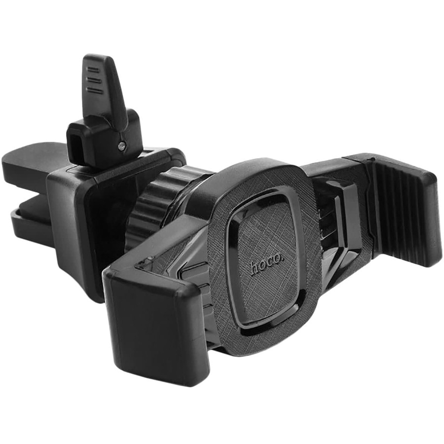 Автомобильный держатель для телефона в дефлектор Hoco CA38 Platinum Sharp - Черный