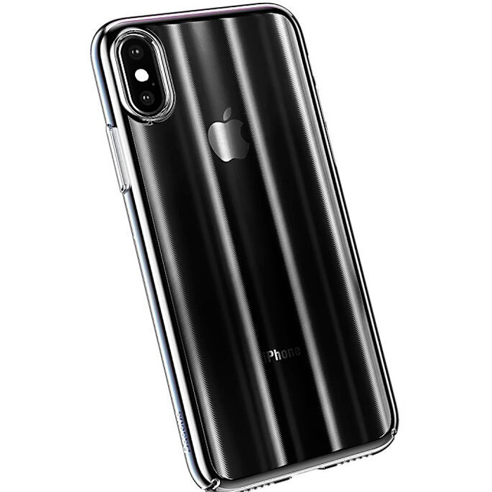 Чехол для iPhone X Baseus Aurora - Черный (WIAPIPHX-JG01)