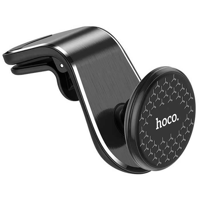 Автомобильный держатель для телефона в дефлектор магнитный Hoco CA59 Victory - Черный
