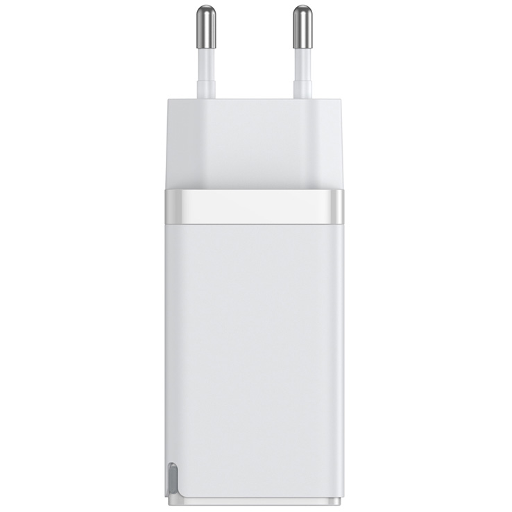 Сетевое зарядное устройство быстрое PD 3.0+QC 4+ USB+2хUSB Type-C с кабелем USB Type-C Baseus GaN2 Pro - Белое (CCGAN2P-B02)