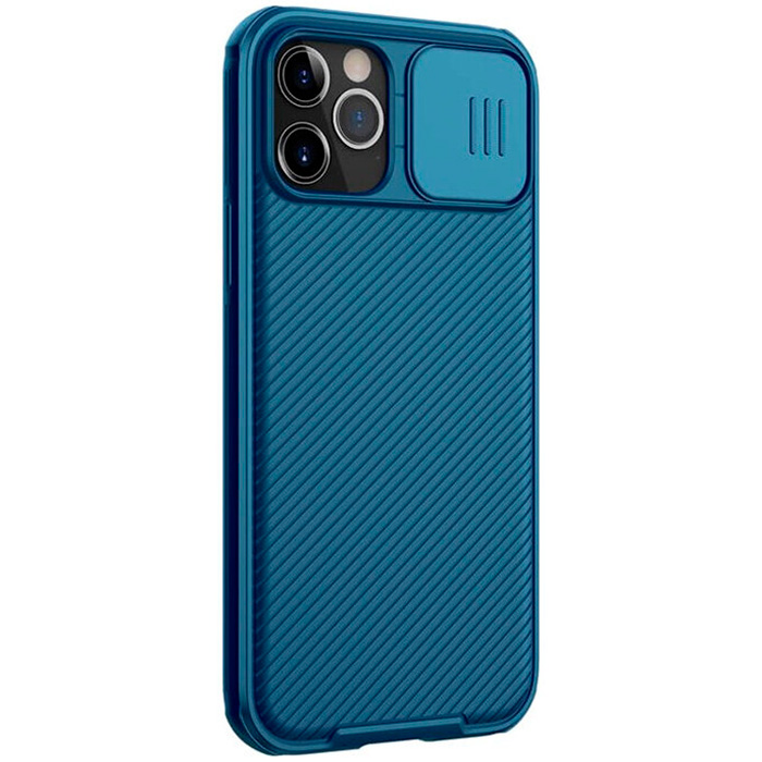 Чехол для iPhone 12 Pro Max с защитой камеры Nillkin CamShield Pro Magnetic Case - Синий