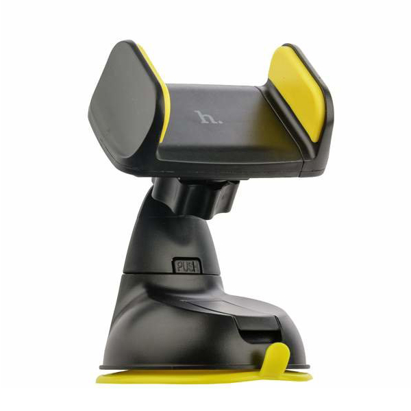 Автомобильный держатель для телефона на присоске Hoco CA5 Suction - Желтый