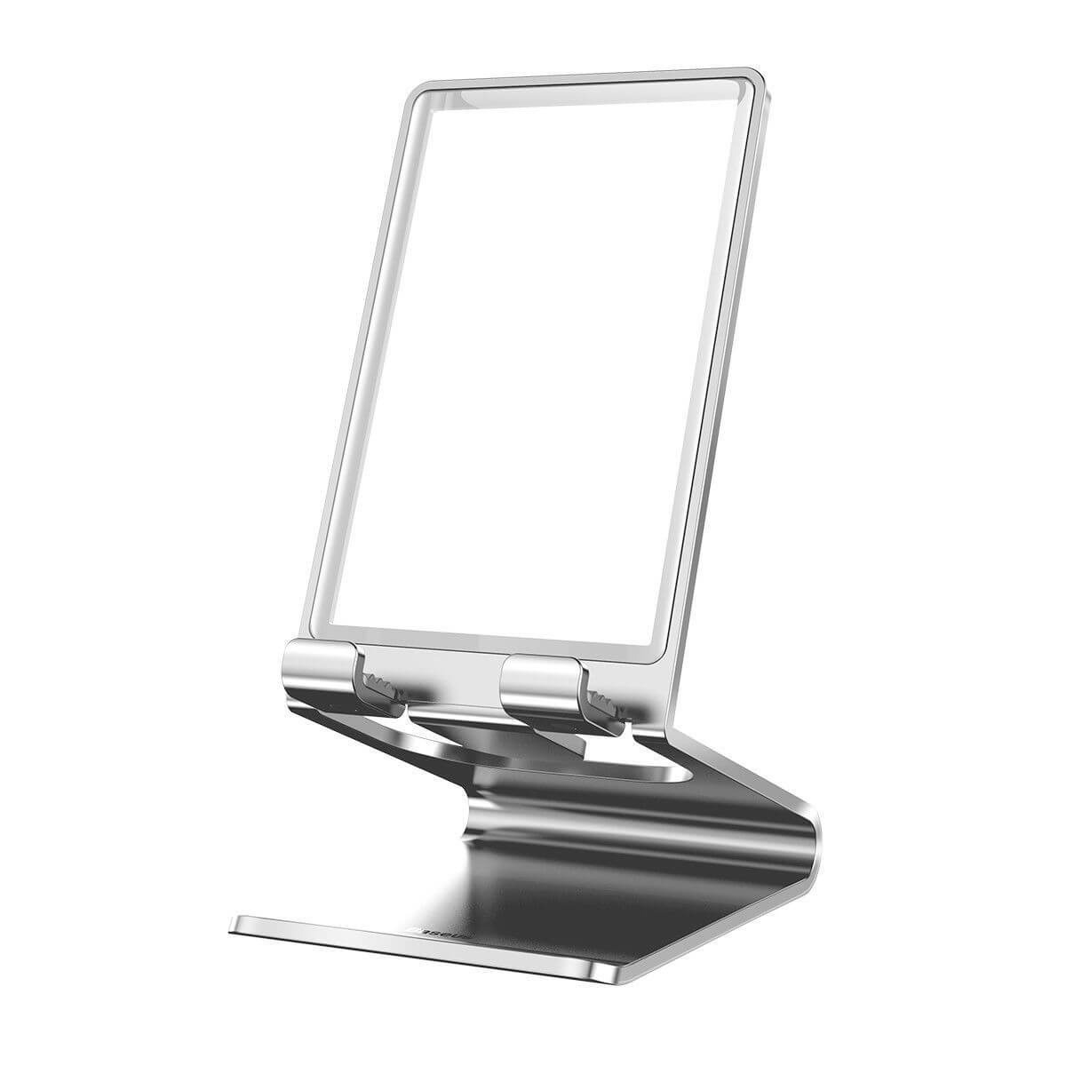 Подставка под телефон Baseus Suspension Glass Desktop Bracket - Серебристая (SUGENT-XF0S)