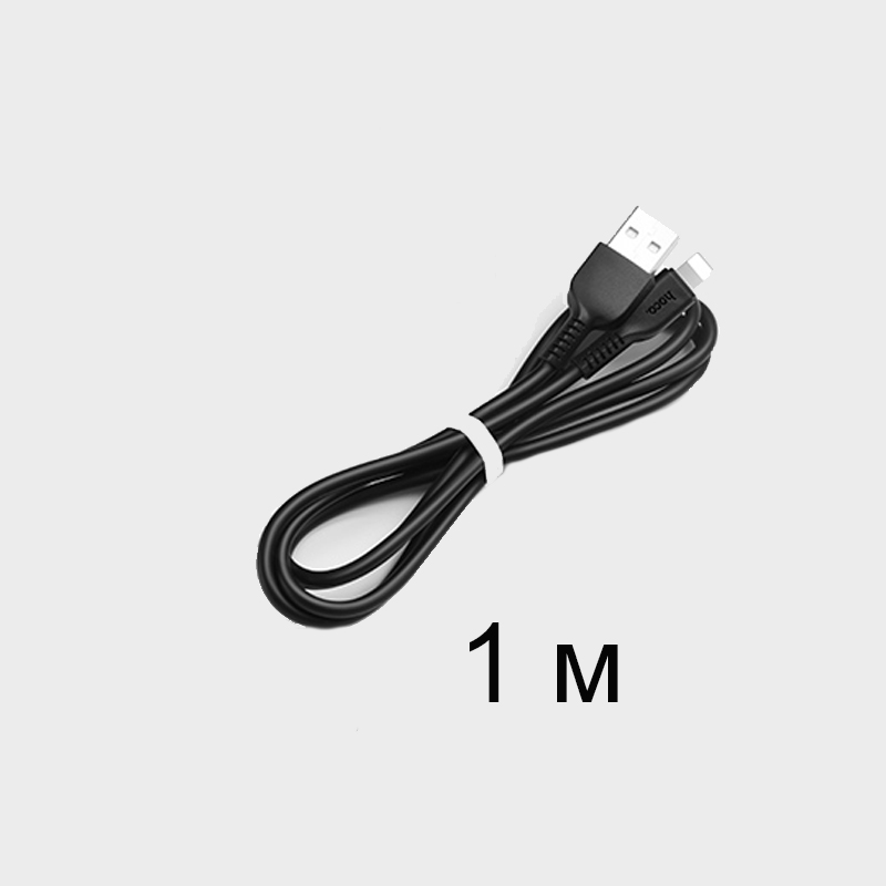 Кабель USB 2.0 A (m) - Lightning (m) 1м Hoco X13 Easy - Черный
