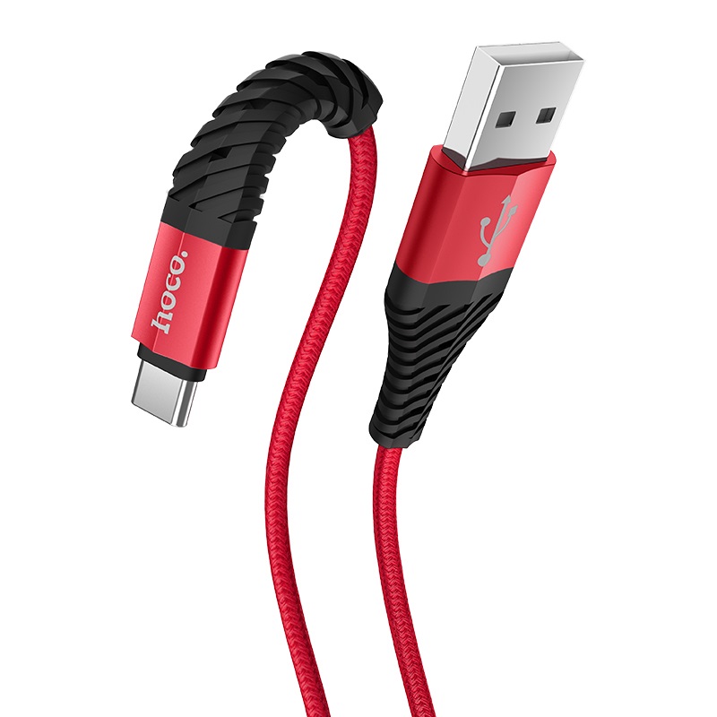 Кабель USB 2.0 A (m) - USB Type-C (m) 1м Hoco X38 Cool - Красный