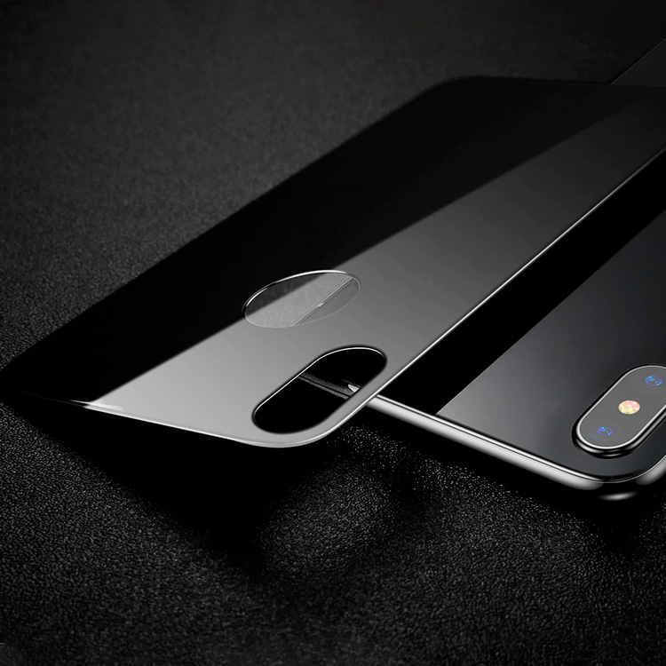 Комплект защитных стекол для iPhone XS Baseus Glass Film Set - Черный (SGAPIPH58-TZ01)