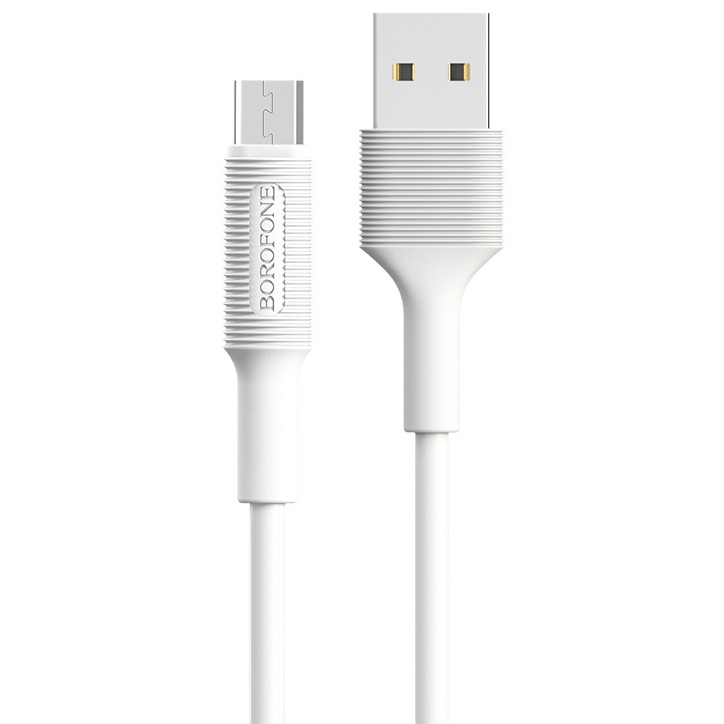 Кабель USB 2.0 A (m) - micro USB 2.0 B (m) 1м Borofone BX1 EzSync - Белый