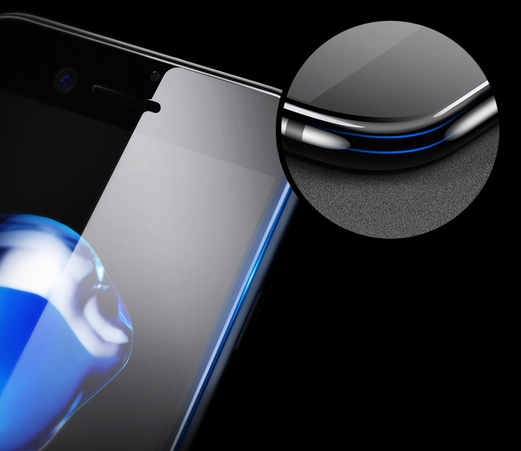 Защитное стекло для iPhone 6/6S Baseus Silk-screen 3D Arc - Черное (SGAPIPH6S-B3D01)