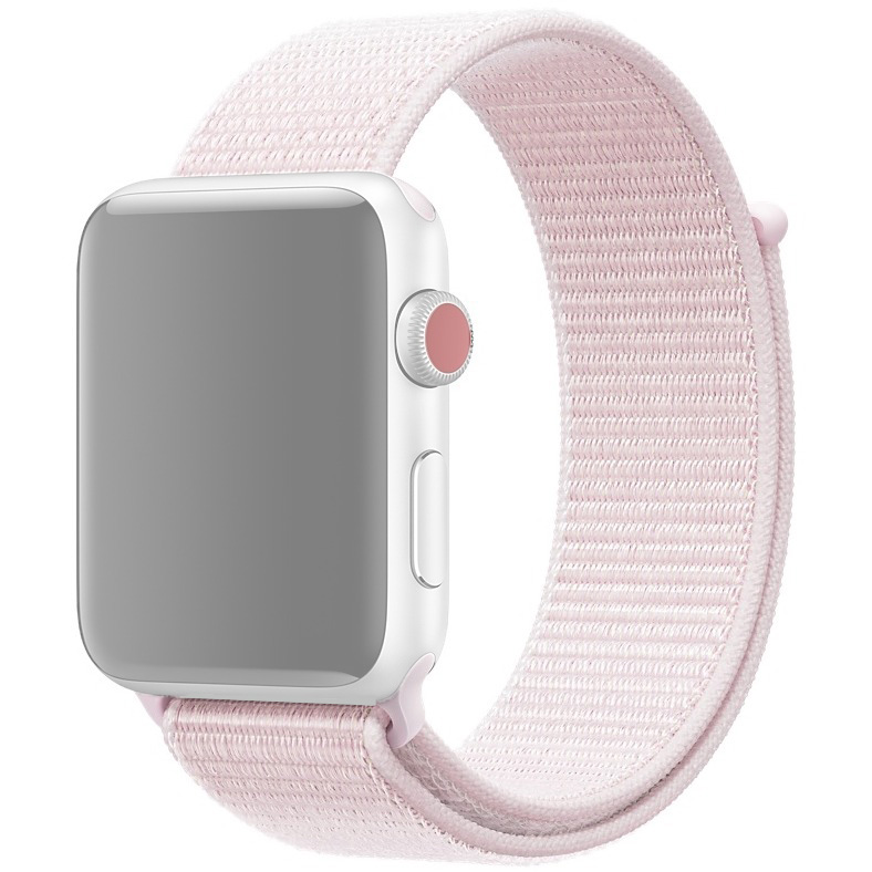 Ремешок для Apple Watch 42/44/45/49 мм нейлоновый InnoZone - Розовый Жемчуг (APWTNY42-11)