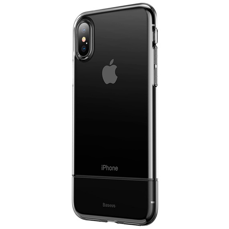 Чехол для iPhone X/XS гибридный Baseus Soft And Hard - Черный (WIAPIPH58-RY01)