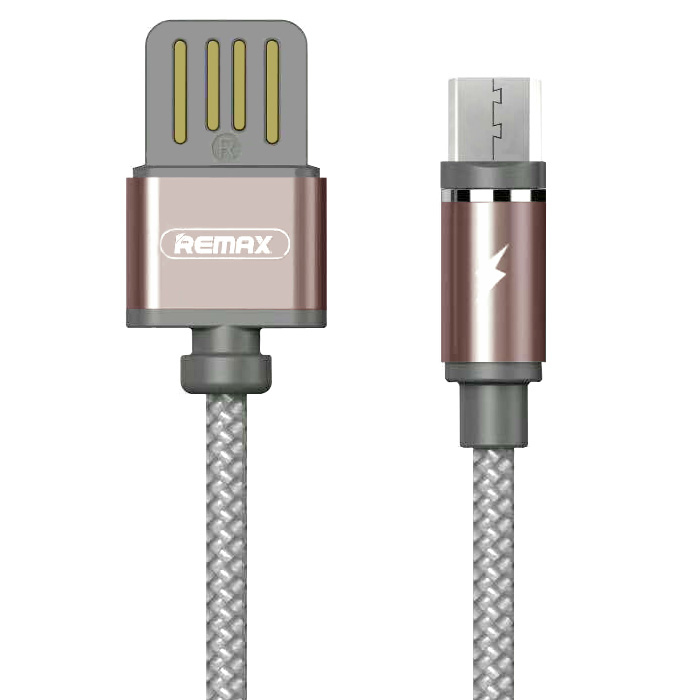 Магнитный кабель USB 2.0 A (m) - micro USB 2.0 B (m) Remax Gravity series RC-095m - Bronze