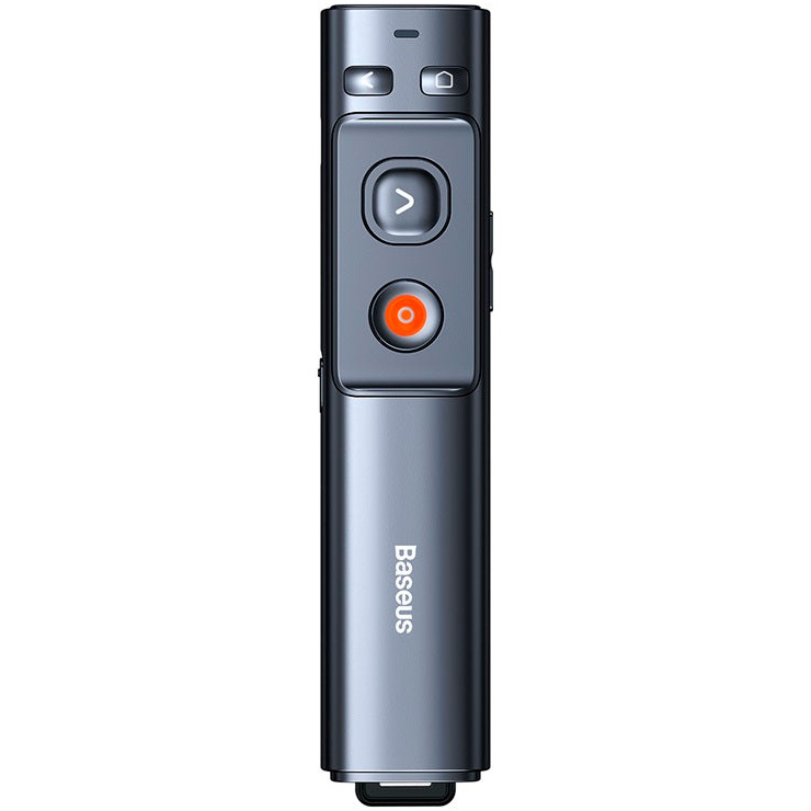 Лазерная указка-презентер Baseus Orange Dot Wireless Presenter Green Laser Charging - Серая (WKCD010013)