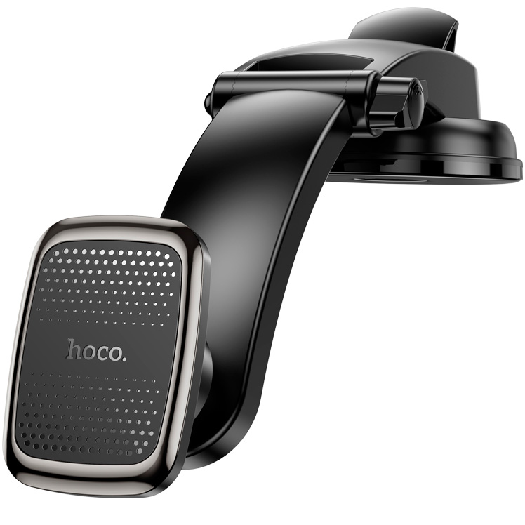 Автомобильный держатель для телефона на присоске магнитный Hoco CA107 - Metal Gray
