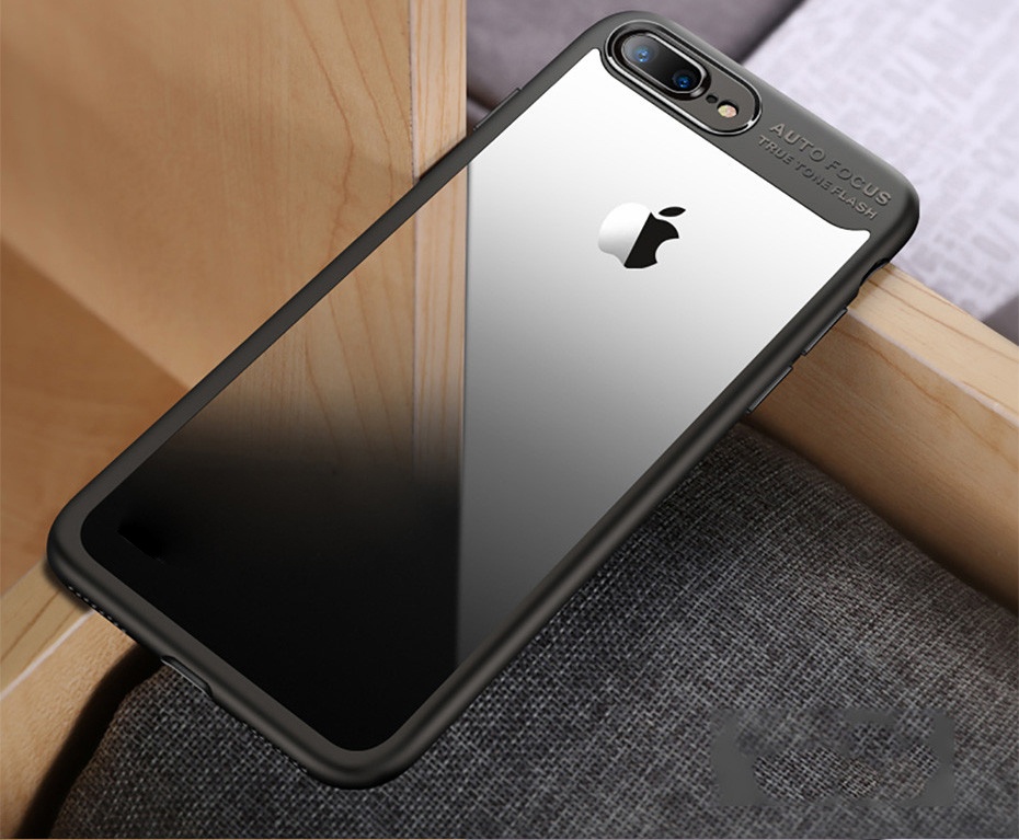 Чехол для iPhone 7 Plus/8 Plus с прозрачной задней панелью CAFELE - Черный