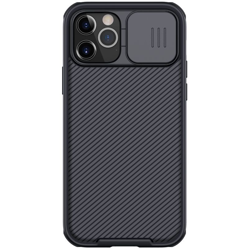 Чехол для iPhone 12/12 Pro с защитой камеры Nillkin CamShield Pro Case - Черный