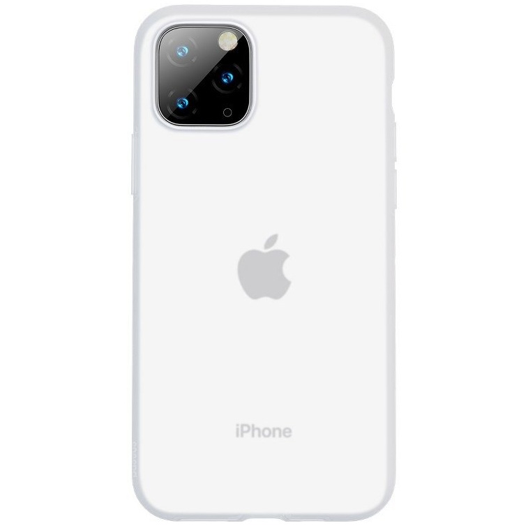 Чехол для iPhone 11 Pro Max Baseus Jelly Liquid Silica Gel - Белый (WIAPIPH65S-GD02)