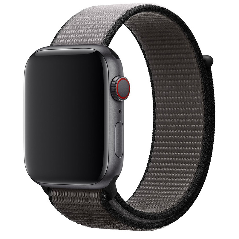 Ремешок для Apple Watch 42/44/45/49 мм нейлоновый InnoZone - Темно-серый (APWTNY42-45)