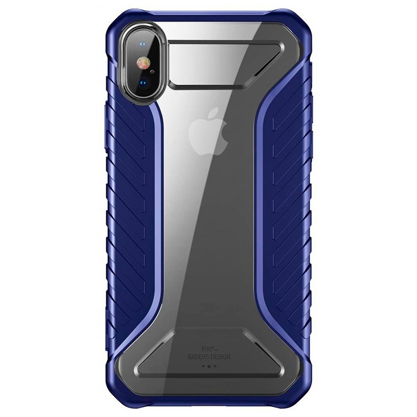 Чехол для iPhone X/XS Baseus Michelin Race Case - Темно-синий (WIAPIPH58-MK03)