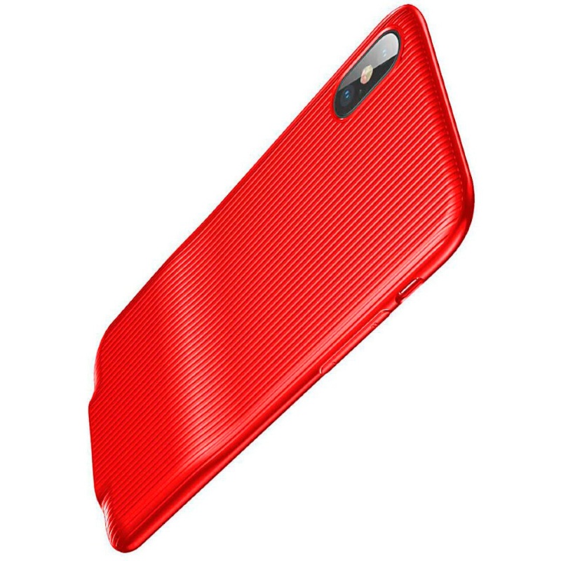 Чехол для iPhone X Dual Lightning Baseus Audio Case - Красный (WIAPIPHX-VI09)