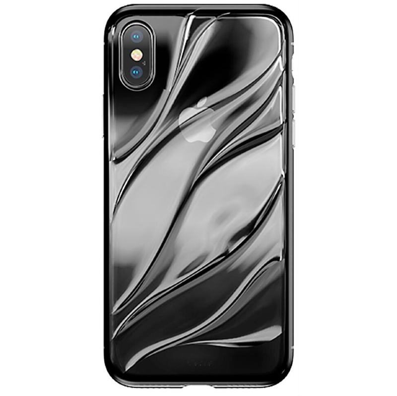 Чехол для iPhone X Baseus Water Modelling - Черный (WIAPIPHX-SH01)