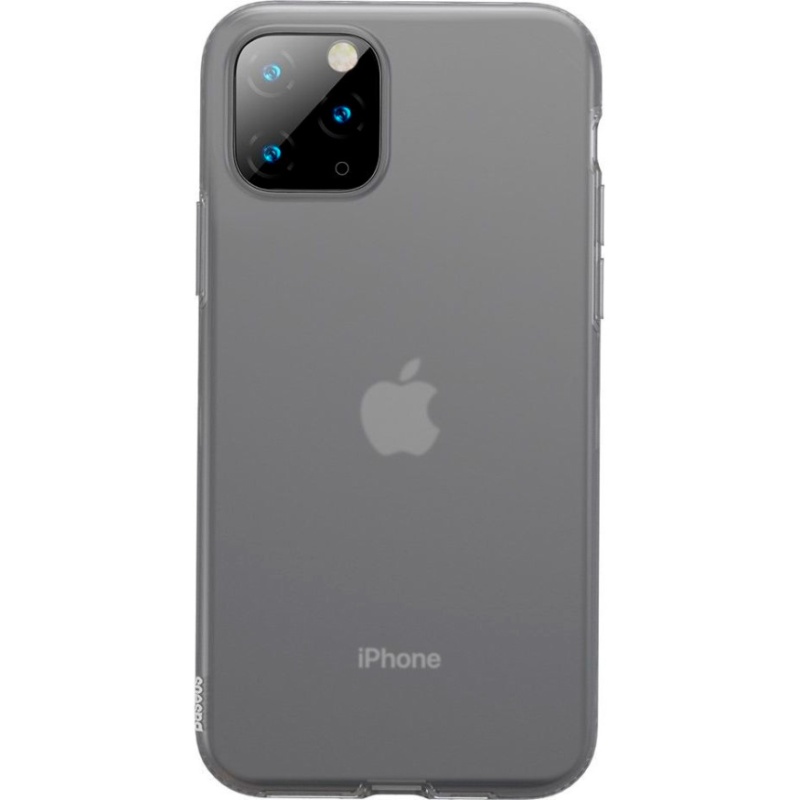 Чехол для iPhone 11 Pro Max Baseus Jelly Liquid Silica Gel - Дымчатый (WIAPIPH65S-GD01)