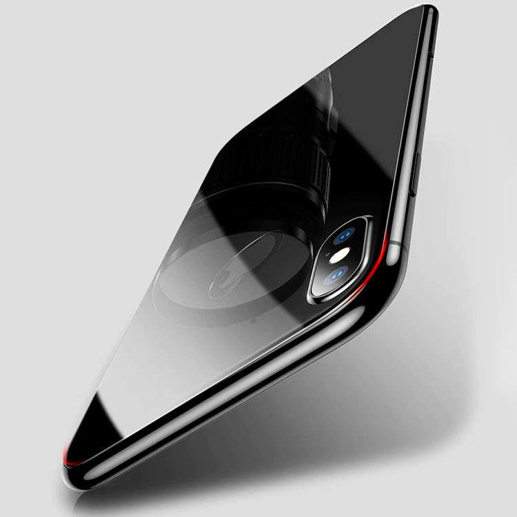 Комплект защитных стекол для iPhone XS Max Baseus Glass Film Set - Черный (SGAPIPH65-TZ01)