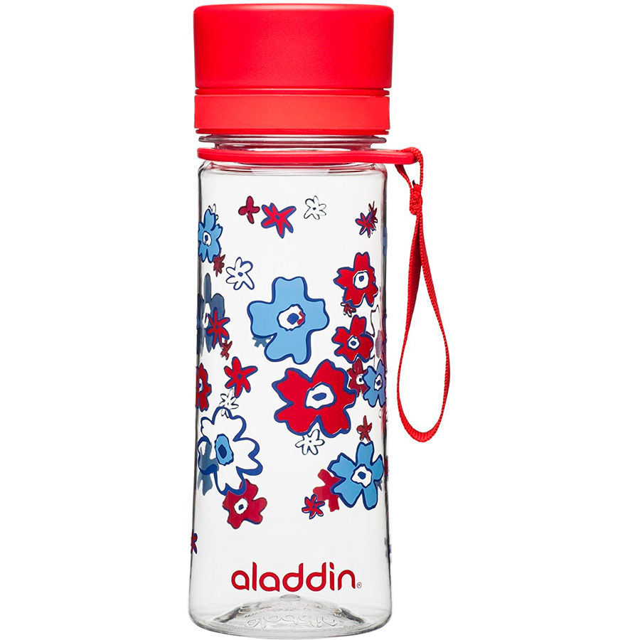 Бутылка для воды 0.35л Aladdin Aveo - Красный узор (10-01101-086)