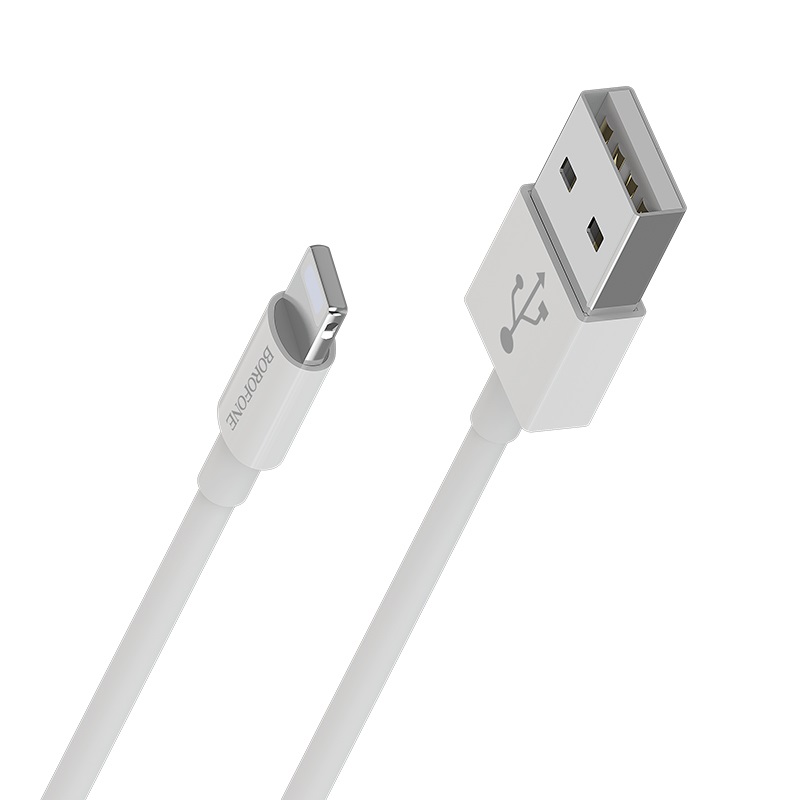Кабель USB 2.0 A (m) - Lightning (m) 1м Borofone BX22 Bloom - Белый