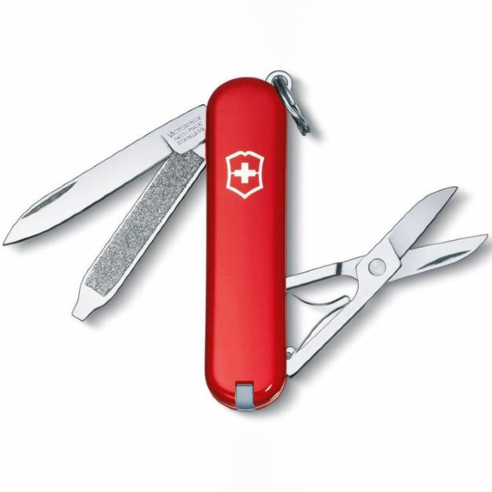Нож перочинный 58мм Victorinox Classic - Красный (0.6223-012)
